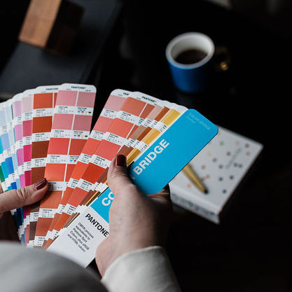 pantone colour swatches