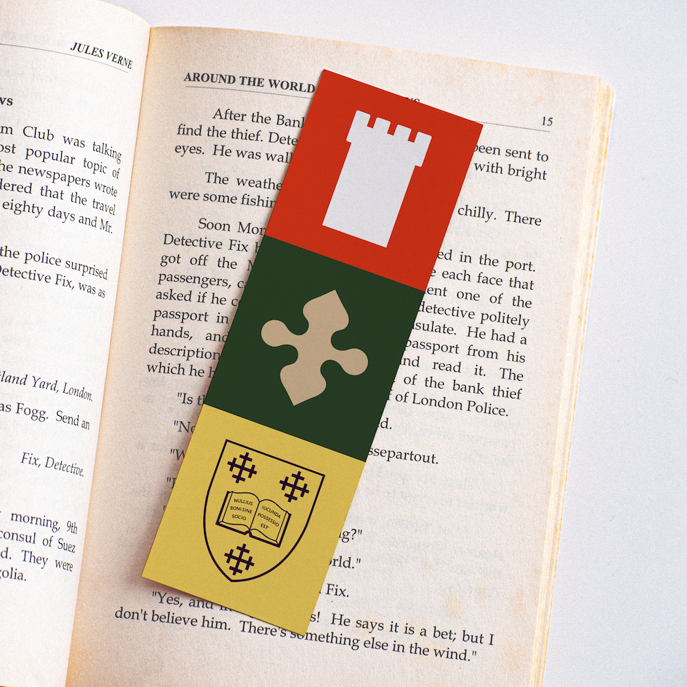 Bookmark design for Mansfield College, Oxford